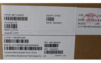 Lenovo 5M11L64220 MECH_ASM KBD W C EUROENG BKLTLTN WW USBK