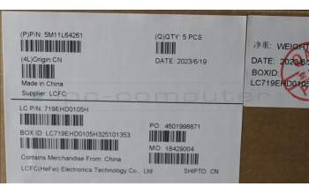 Lenovo 5M11L64261 MECH_ASM KBD W C NORDIC BKLT CHY WW UKBK