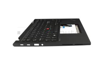 5M11L64261 teclado incl. topcase original Lenovo ND (nórdico) negro/negro con retroiluminacion y mouse stick
