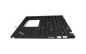 5M11L64261 teclado incl. topcase original Lenovo ND (nórdico) negro/negro con retroiluminacion y mouse stick