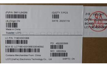 Lenovo 5M11L64289 MECH_ASM KBD W C TUR BKLT LTN WW UK BK