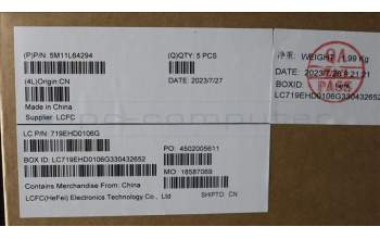 Lenovo 5M11L64294 MECH_ASM KBD W C UKE BKLT CHY WW UK BK