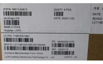 Lenovo 5M11L64613 MECH_ASM KBD W C UKE BKLT LTN UK GY