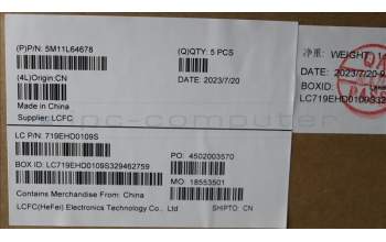 Lenovo 5M11L64678 MECH_ASM KBD W C GER BKLT LTN WW UK GY