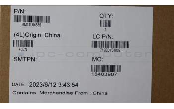 Lenovo 5M11L64885 MECH_ASM FRU RGB BEZEL+FHD TAPE AL ASM