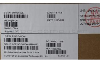 Lenovo 5M11L65057 MECH_ASM FRU KB CCV UKE (LTN) UK BK