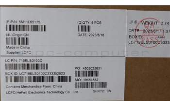 Lenovo 5M11L65175 C-Cover with keyboard,Arabic,Black,Backlight