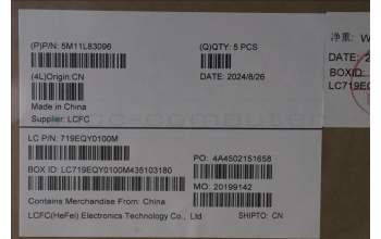 Lenovo 5M11L83096 MECH_ASM KBDBZL,JPN,WL,BK/GY,CHY