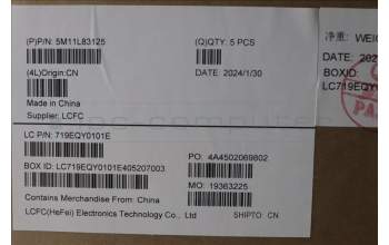 Lenovo 5M11L83125 MECH_ASM KBDBZL,FRA,WL,BK/GY,SRX