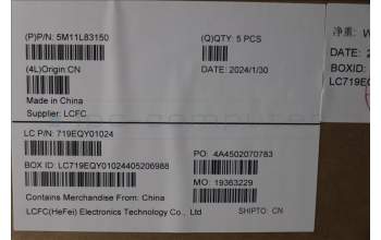 Lenovo 5M11L83150 MECH_ASM KBDBZL,UKE,WL,BK/GY,SRX