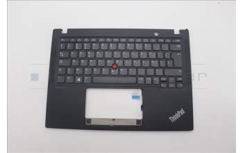 Lenovo 5M11L85635 C-Cover with keyboard, Belgian, Black, UK