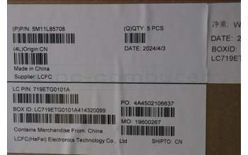 Lenovo 5M11L85708 MECH_ASM KB BK MG GRE LTN