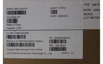 Lenovo 5M11L85770 MECH_ASM KB BK MG NOR LTN