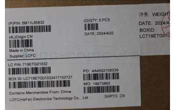 Lenovo 5M11L85832 MECH_ASM KB BK MG TUR LTN