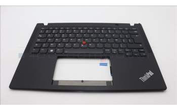 Lenovo 5M11L85868 C-Cover with keyboard, Belgian, Black, Backlight, UK