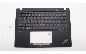 Lenovo 5M11L85903 C-Cover with keyboard, USA English, Black, Backlight, US
