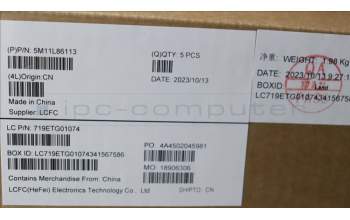 Lenovo 5M11L86113 MECH_ASM BL KB BK MG WW BUL LTN