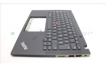 Lenovo 5M11L86267 C-Cover with keyboard, Spanish, Black, Backlight, WWAN, UK