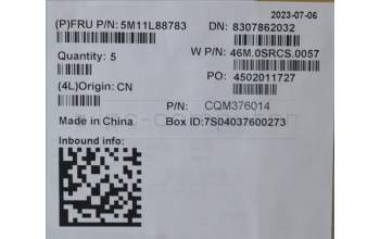 Lenovo 5M11L88783 MECH_ASM NoWW C-Cvr+GER KB ASM,CHY