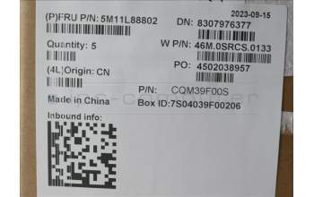 Lenovo 5M11L88802 MECH_ASM NoWW C-Cvr+THAI KB ASM,CHY