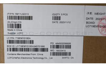 Lenovo 5M11L92313 MECH_ASM FRU KB CCV UKE (CHY) UK BK