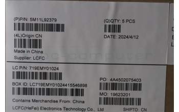 Lenovo 5M11L92379 MECH_ASM FRU KB CCV ARA (SRX) US AG