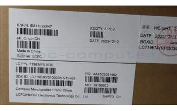 Lenovo 5M11L92447 MECH_ASM FRU KB CCV SWS (SRX) UK AG