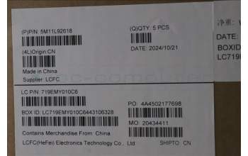 Lenovo 5M11L92618 MECH_ASM FRU KB CCV THAI BL (CHY) US BK