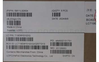 Lenovo 5M11L92654 MECH_ASM FRU KB CCV 058 FRA BL CHY UK AG