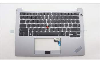 Lenovo 5M11L92658 C-Cover with keyboard,Arabic,Arctic Grey,Backlight