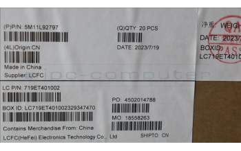 Lenovo 5M11L92797 MECH_ASM FRU MECH_ASM Power BRK W/FPR GY