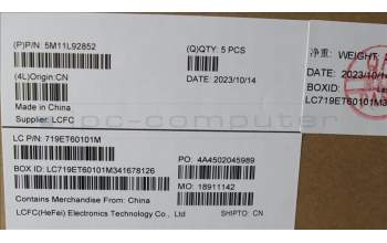 Lenovo 5M11L92852 MECH_ASM KBD w/CVR GER BL (SUN) UK BK