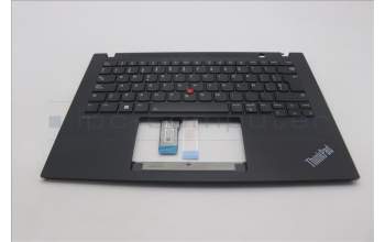 Lenovo 5M11L92910 C-Cover with keyboard, Spanish, Black, Backlight, UK