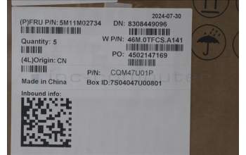Lenovo 5M11M02734 MECH_ASM FRU KBY BKLT US ENG W/C LTN