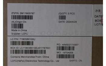 Lenovo 5M11M05787 MECH_ASM KBD BZL,WL,FPR,BK,CHY,SLV