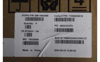 Lenovo 5M11N43990 MECH_ASM MIDDLE_FRAME_ASSY_TS_CLOUD_GREY