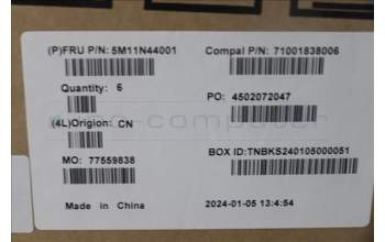 Lenovo 5M11N44001 MECH_ASM MIDDLE_FRAME_ASSY_TS_LUNA_GREY