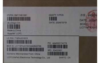 Lenovo 5M11N61081 C-Cover with keyboard, Arabic, Deep Black, FingerPrint Reader, WLAN, US