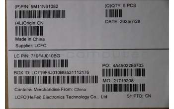 Lenovo 5M11N61082 MECH_ASM GRP_KBD_BZL_BEL_WL_DB_CHY