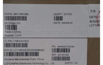 Lenovo 5M11N61090 MECH_ASM GRP_KBD_BZL_EURO ENG_WL_DB_CHY