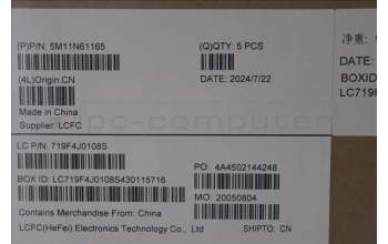 Lenovo 5M11N61165 MECH_ASM GRP_KBD_BZL_FRA_WW_DB_CHY