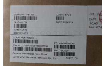 Lenovo 5M11N61209 MECH_ASM GRP_KBD_BZL_ITA_WW_DB_LTN