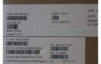 Lenovo 5M11N61218 MECH_ASM GRP_KBD_BZL_SLV_WW_DB_LTN