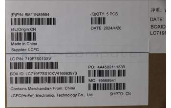 Lenovo 5M11N89554 MECH_ASM BL KB BK MG WW JPN LTN