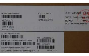 Lenovo 5M11N89859 MECH_ASM BL KB BK EURO ENG CHY
