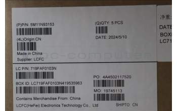 Lenovo 5M11N93153 MECH_ASM BL KB BK WW DEN LTN