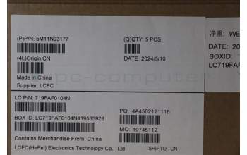 Lenovo 5M11N93177 MECH_ASM BL KB BK WW HBW LTN