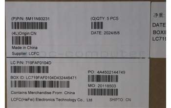 Lenovo 5M11N93231 MECH_ASM BL KB BK WW TUR LTN