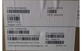 Lenovo 5M11N93243 MECH_ASM POWER_BTN W FPR AG