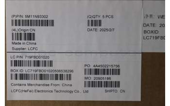 Lenovo 5M11N93302 MECH_ASM FRU KB RUS(SRX)US Bk